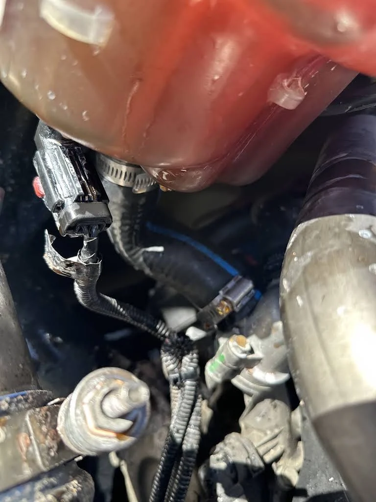 Engine repair with coolant reservoir