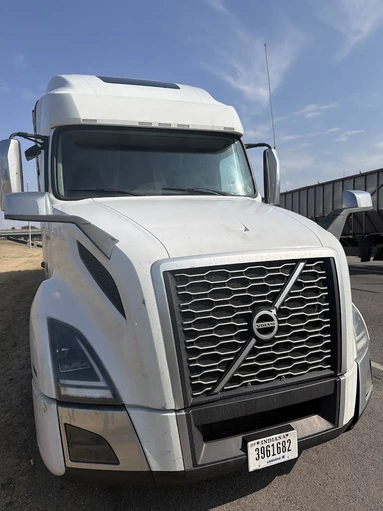 Volvo truck with trailer repair